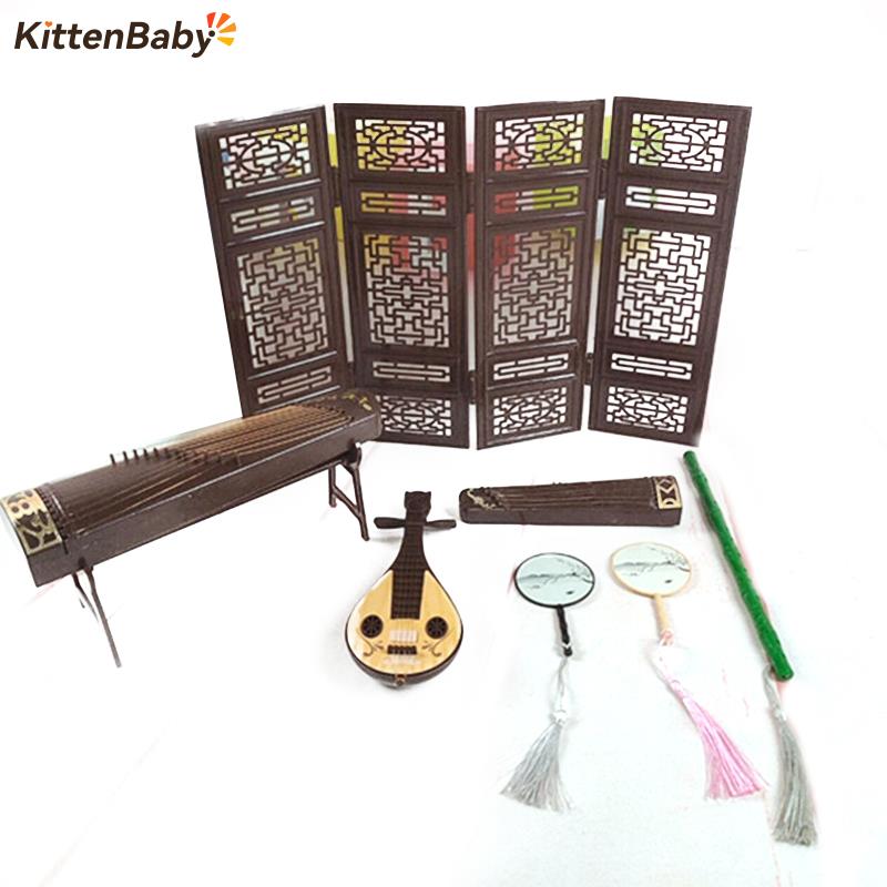 Musical Instrument Groups - 子供のための中国のスタイルの人形の付属品,新しい装飾的なアクセサリー,スクリーングループ,溝付き,子供のための楽器