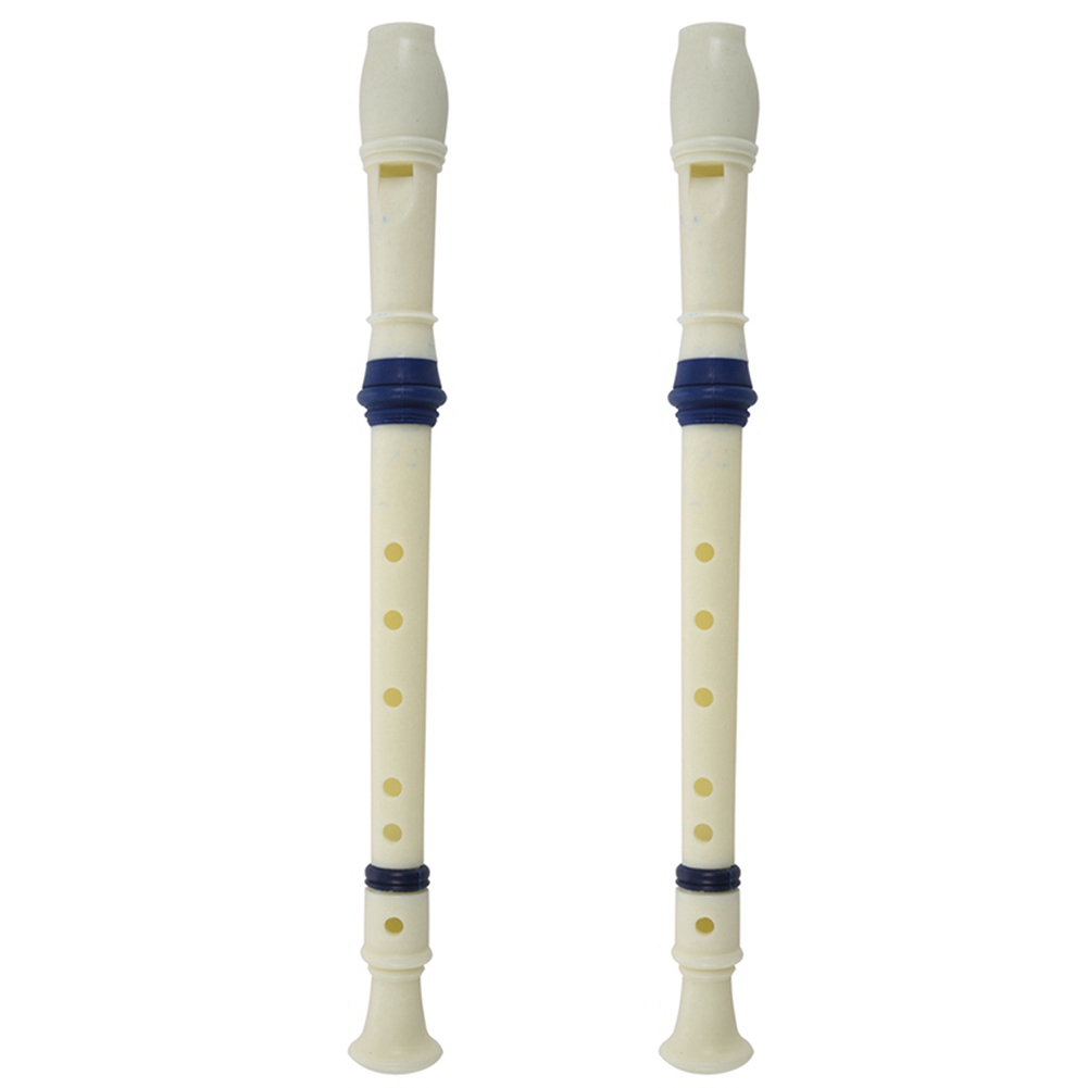 Musical Instrument Recorder - FSTE-2X 楽器 6穴 ソプラノフルート レコーダー ホワイトブルー
