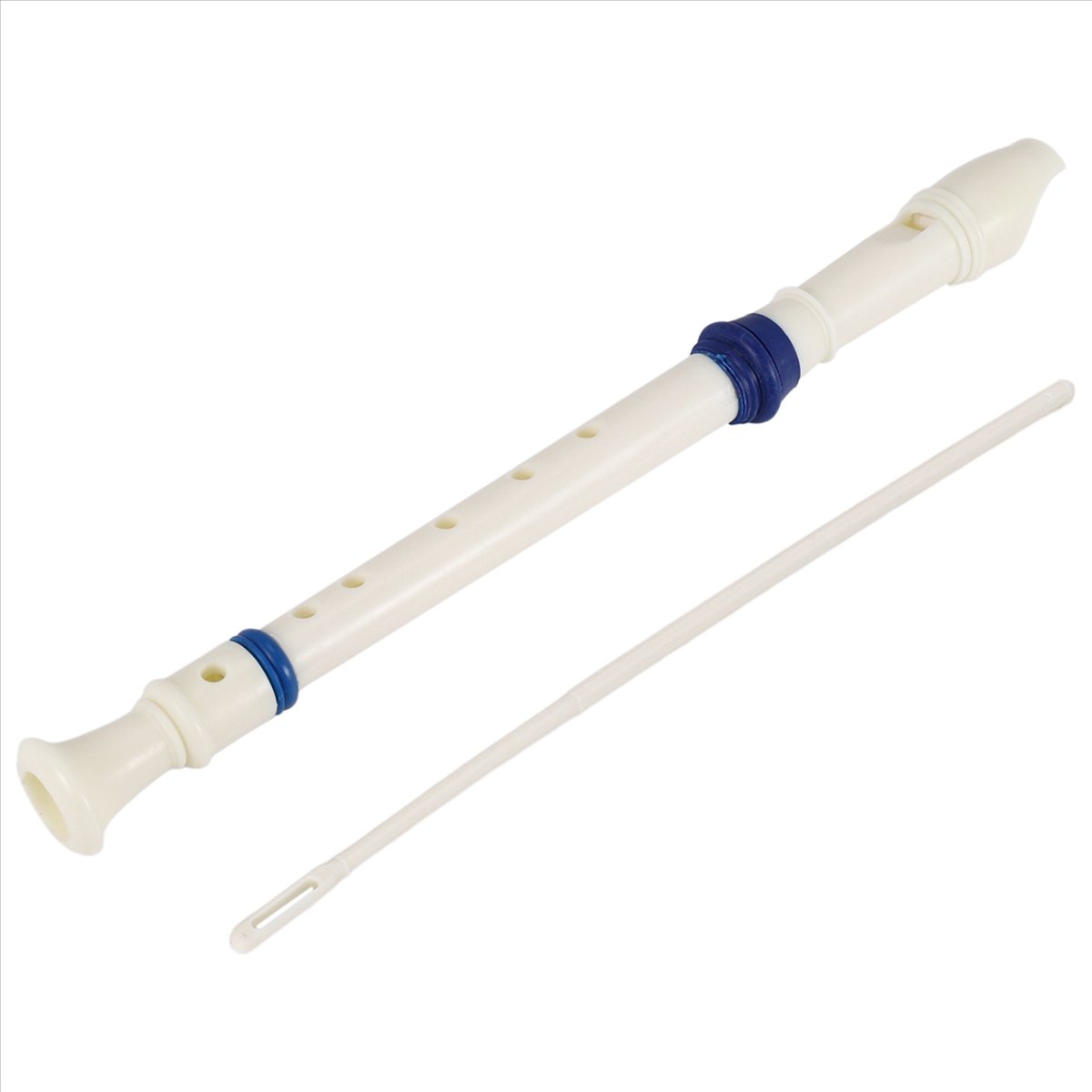 Musical Instrument Recorder - ABST 楽器 6穴 ソプラノフルート レコーダー ホワイトブルー