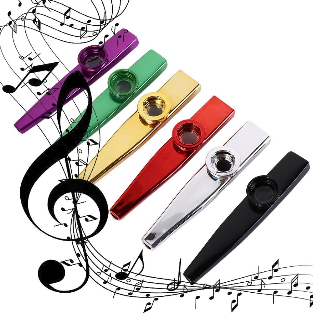 Musical Instrument Kazoo - カズー-アルミニウム合金製の口の親指,取り外し可能なフルート楽器,簡単に学習できるマルチカラーの楽器