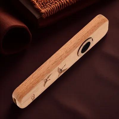 Musical Instrument Kazoo - 黒クルミ材のカズー 大人用 プレミアム手作り 初心者向け ポータブル楽器 パーティーやパフォーマンスに