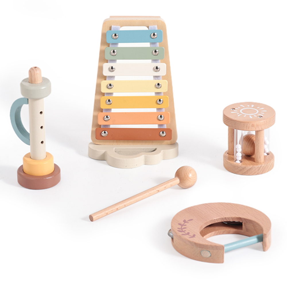 Musical Instrument Xylophone - 木製ベビーモンテッソーリおもちゃミュージカルガラガラ楽器木琴パーカッション感覚ガラガラおもちゃ教育赤ちゃんのおもちゃギフト