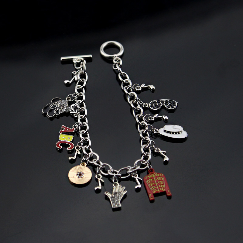 Musical Instrument Jewelry - マイケル・ジャクソン音楽チャームブレスレット新着インフィニティブレスレット愛トレンディ歌手ブレスレットファンのためのギフトドロップシッピング
