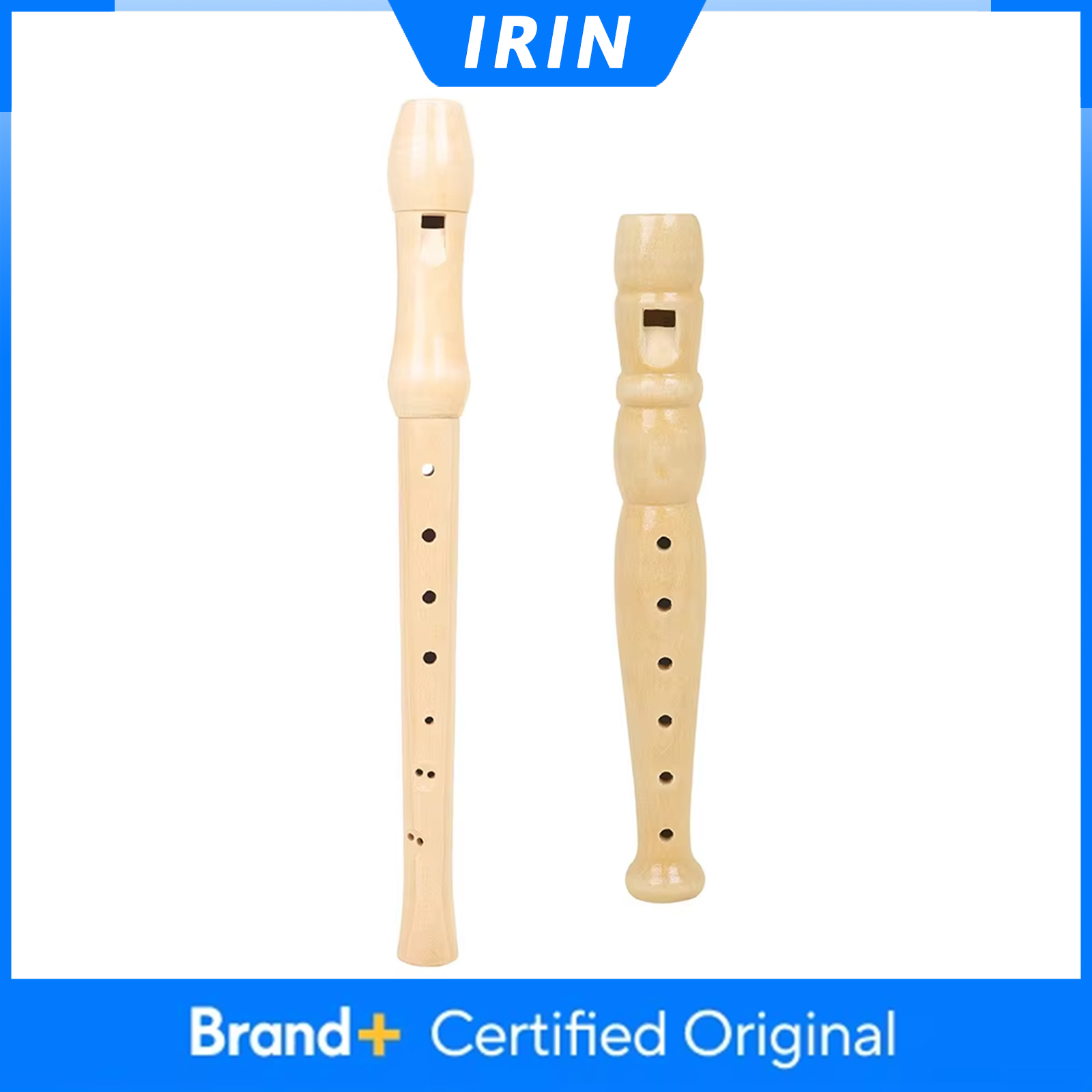 Musical Instrument Recorder - IRIN 6/8穴リコーダー ウッドカラーフルートリコーダー プロフェッショナルオルフ楽器 子供と大人の学習用ギフト