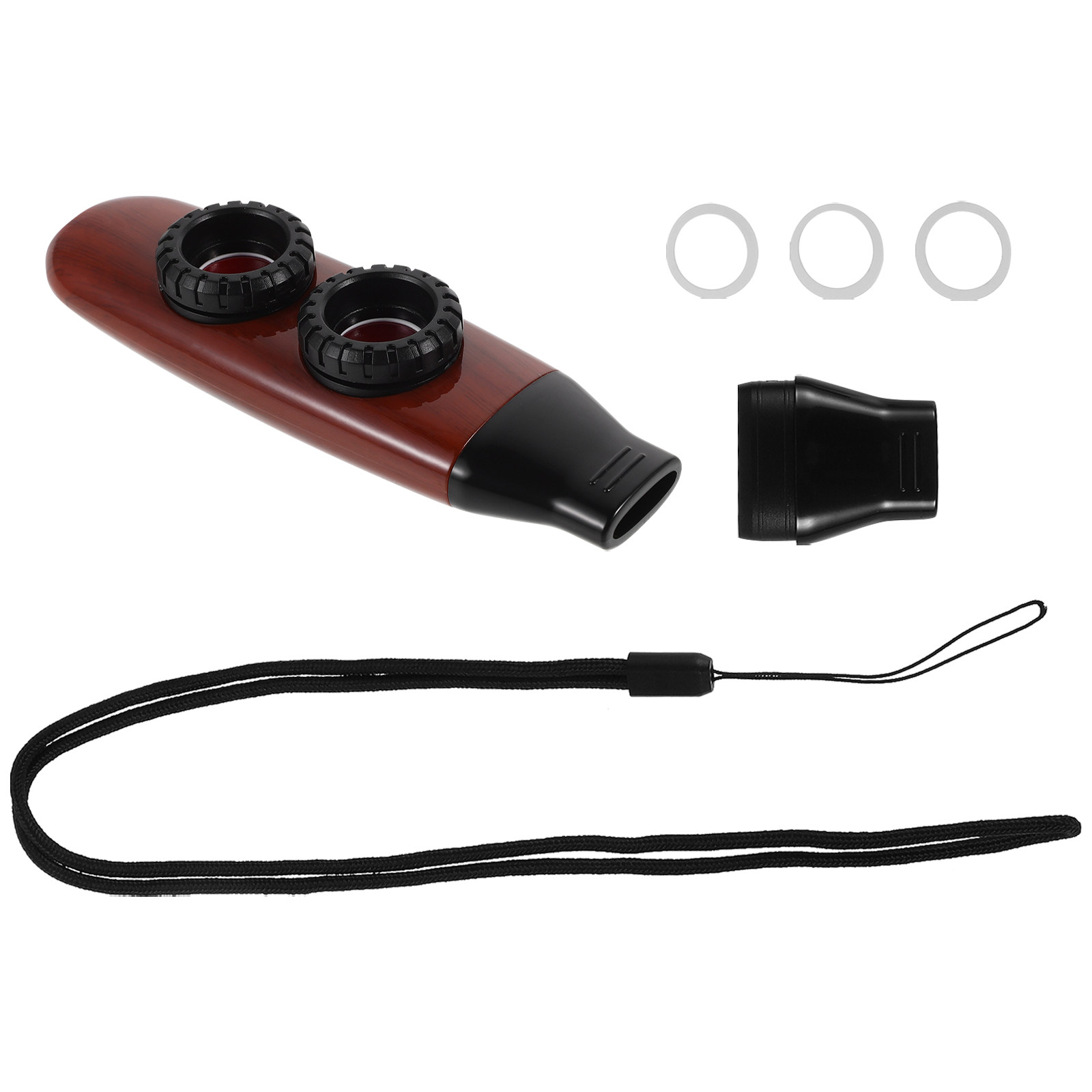 Musical Instrument Kazoo - 1セットのダブルホールカズー、プレミアム音質、初心者やティーン向けのポータブルカズー、学びやすい楽器、パーティーに最適