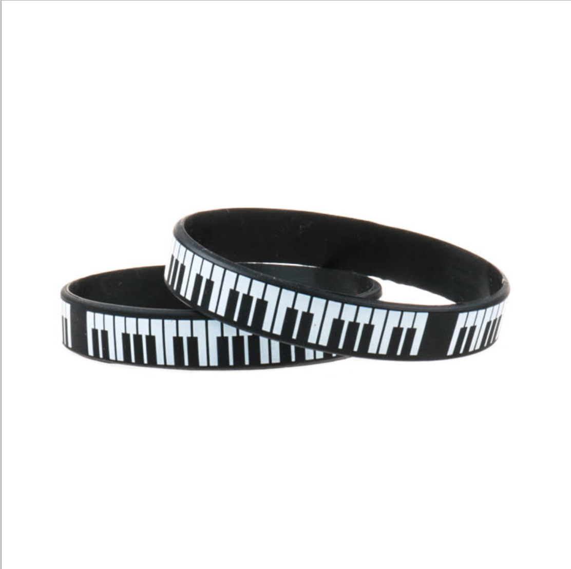 1 個/10 個ピアノキーブレスレットシリコン音楽パーティー - Musical Instrument Jewelry のレビューと価格