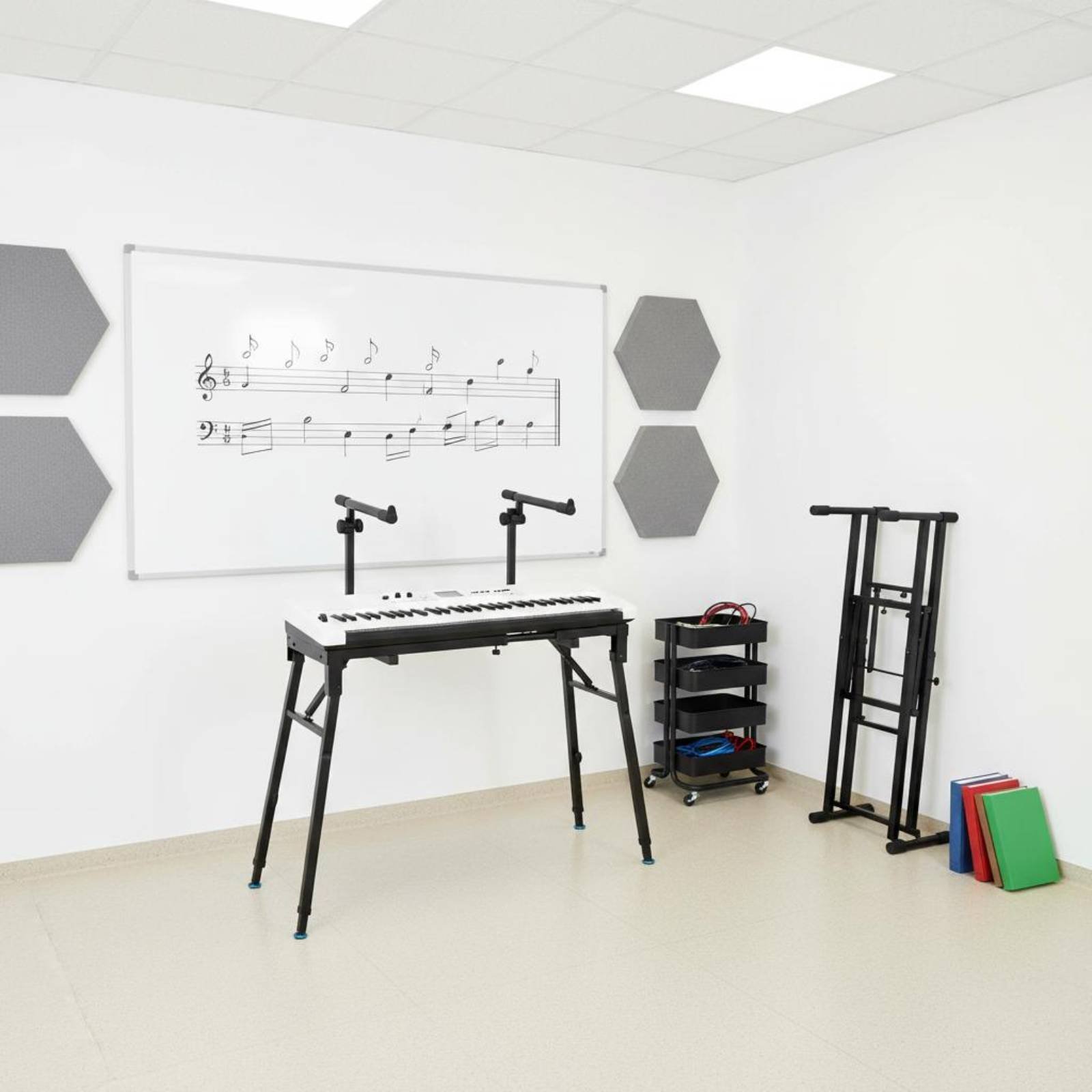 折りたたみキーボードスタンド ポータブル 調節可能なキーボー - Musical Instrument Keyboard のレビューと価格