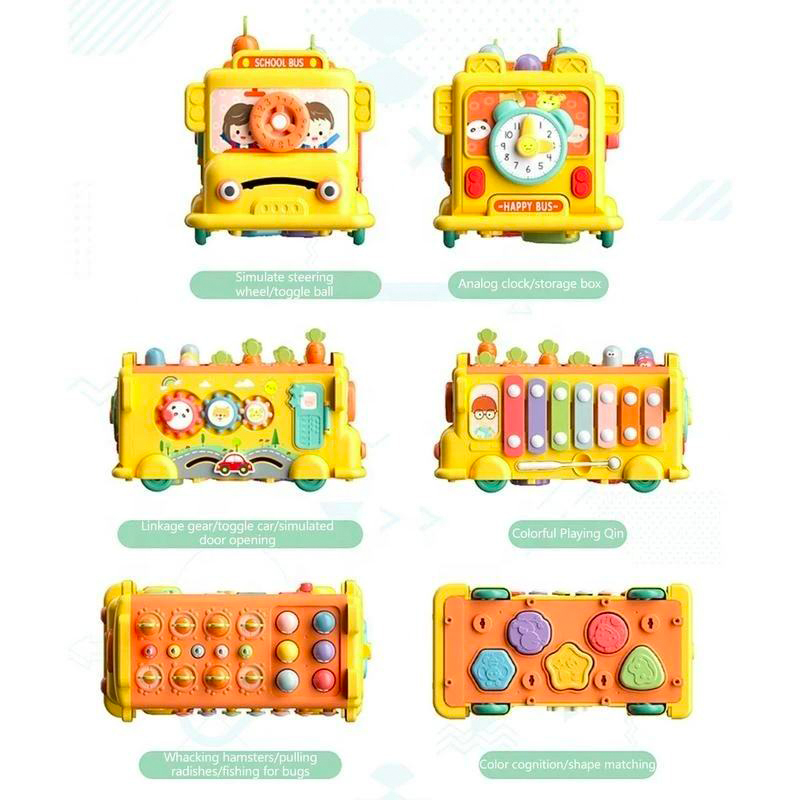 10 in 1多機能木琴バス車楽器赤ちゃん開発教育玩具感覚モ - Musical Instrument Xylophone のレビューと価格