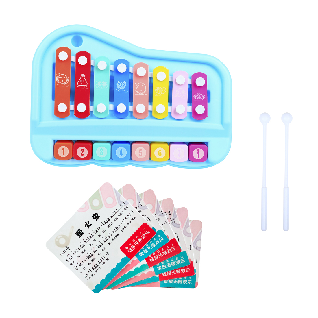 SY-73 キッズシロフォン 8音グロッケンシュピール マレ - Musical Instrument Xylophone のレビューと価格
