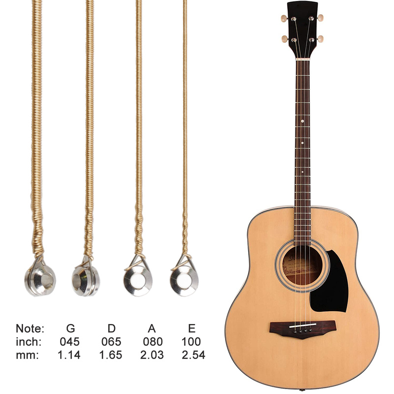 4弦アコースティックベース防錆リンブロンズアコースティックギ - Musical Instrument With Strings のレビューと価格