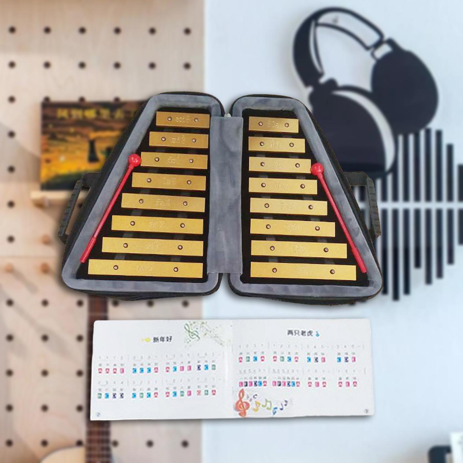 16音キシロフォン打楽器金属製教育用キシロフォン、モンテッソ - Musical Instrument Xylophone のレビューと価格
