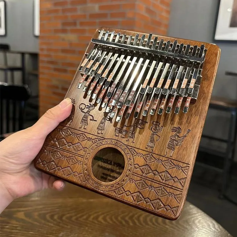 子供のためのポータブル木製カリンバ,親指のピアノ,楽器のキー - Musical Instrument Keyboard のレビューと価格