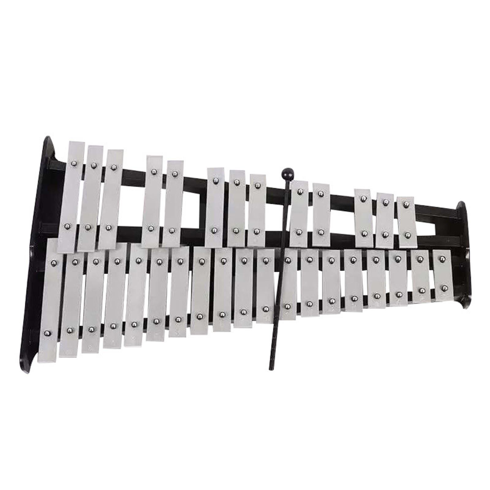 ポータブルパーカッション木琴 32 ノートメタルグロッケンシ - Musical Instrument Xylophone のレビューと価格