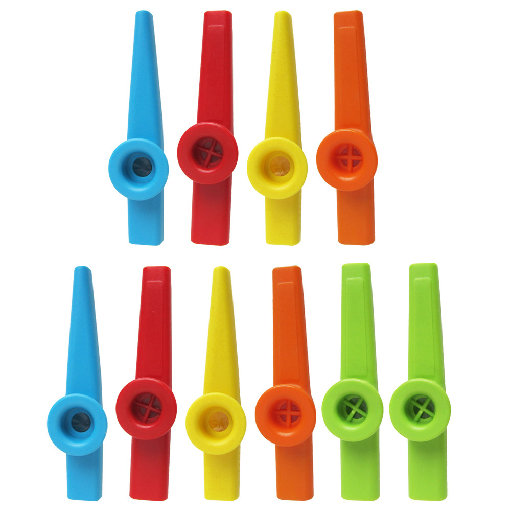 10個入り カズー楽器 カラフルなプラスチック製カズー 簡単 - Musical Instrument Kazoo のレビューと価格