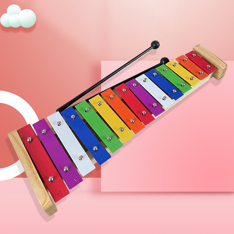15 キーキシロフォン子供用オルフ音楽キーボード金属楽器木製 - Musical Instrument Keyboard のレビューと価格