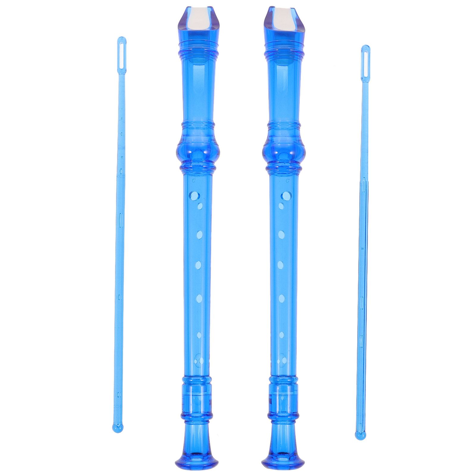 2 個ソプラノリコーダー 8 穴フルート初心者楽器学校家族練 - Musical Instrument Recorder のレビューと価格