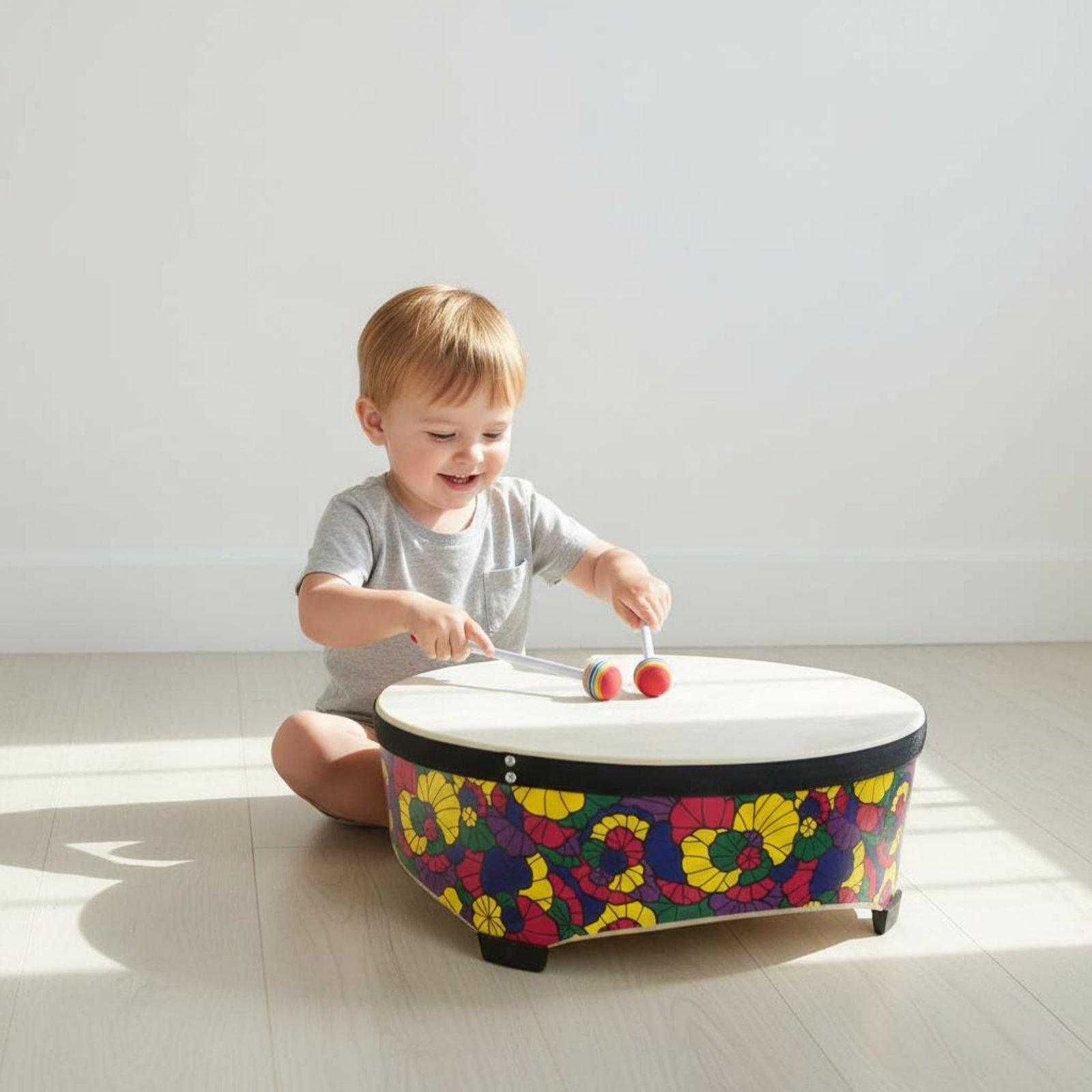 22インチ木製キッズフロアドラム早期音楽教育用打楽器、グルー - Musical Instrument Groups のレビューと価格