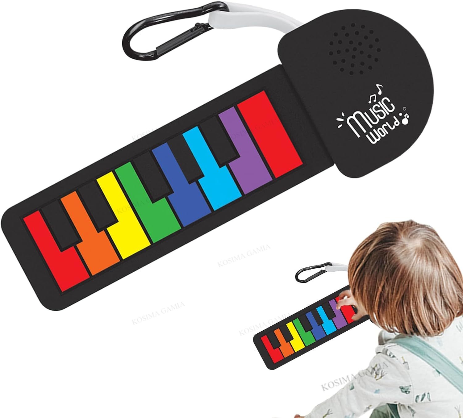 ロールアップ電子ピアノ シリコン製電動折りたたみピアノキーボ - Musical Instrument Keyboard のレビューと価格