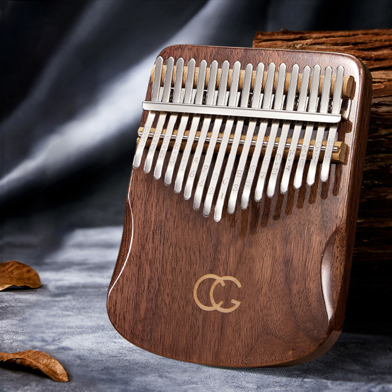 17 21キー親指ピアノカリンバ黒クルミ指ピアノ21トーンカ - Musical Instrument Keyboard のレビューと価格