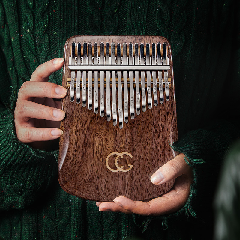 17 21キー親指ピアノカリンバ黒クルミ指ピアノ21トーンカ - Musical Instrument Keyboard のレビューと価格