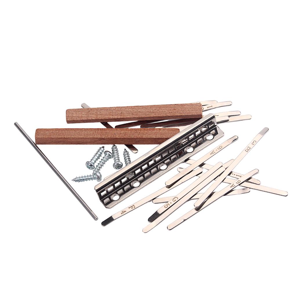 カリンバ 17 キー DIY パーツキット親指ピアノスチール - Musical Instrument Diy のレビューと価格