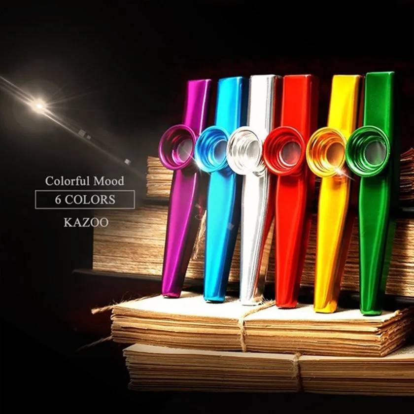    メタルカズーハーモニカ口笛キッズパーティーギフト楽器 - Musical Instrument Kazoo のレビューと価格