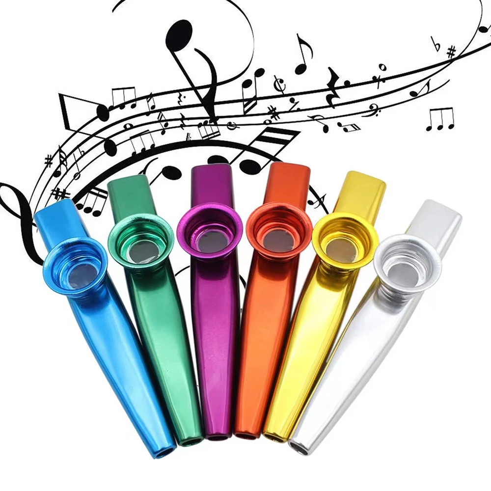    メタルカズーハーモニカ口笛キッズパーティーギフト楽器 - Musical Instrument Kazoo のレビューと価格