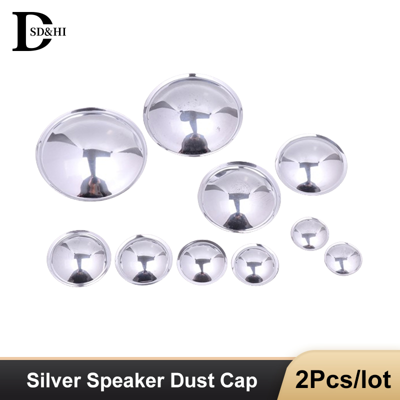 明るいシルバースピーカーダストキャップ,ワイドスピーカー,2 - Musical Instrument Diy のレビューと価格