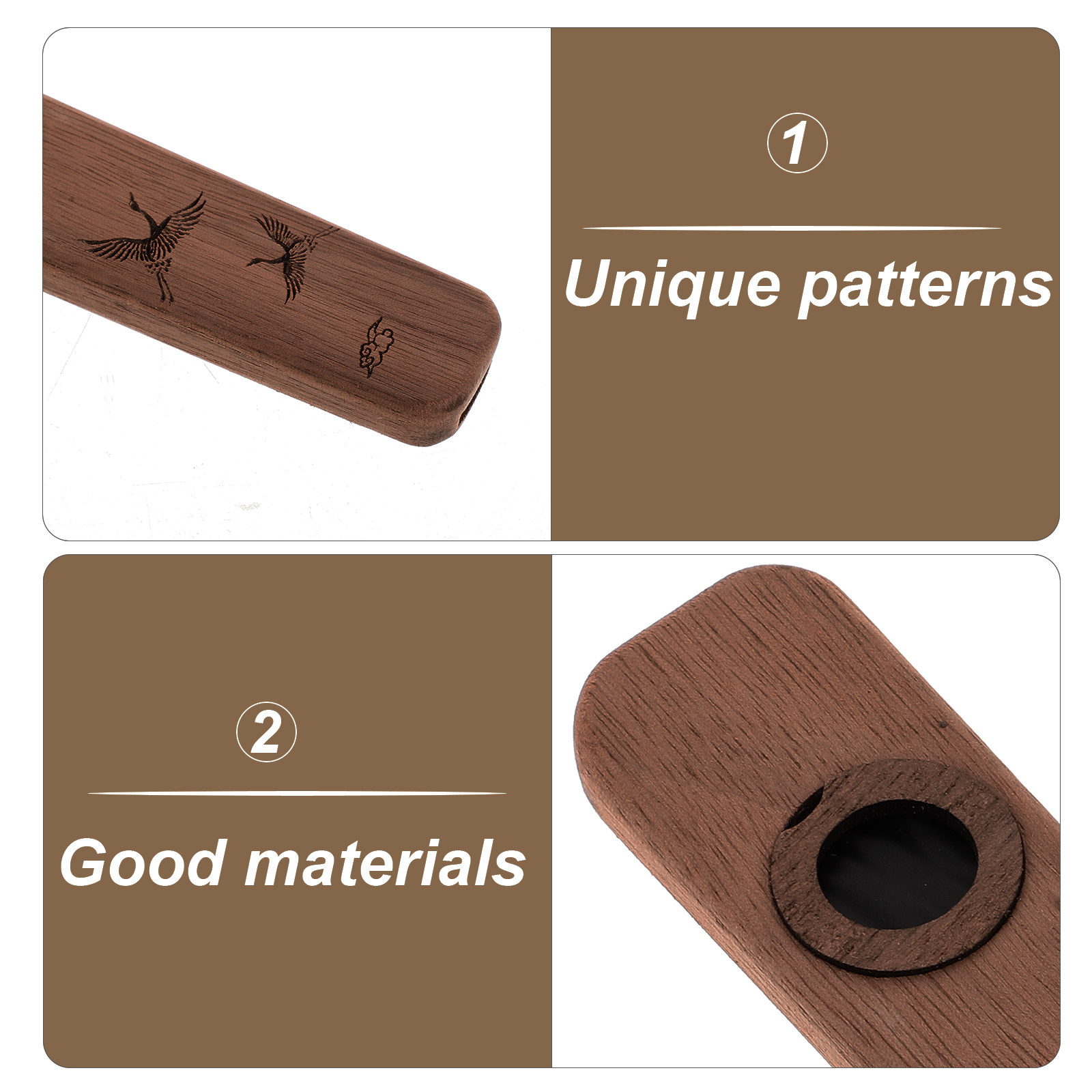 黒クルミ材のカズー 大人用 プレミアム手作り 初心者向け ポ - Musical Instrument Kazoo のレビューと価格