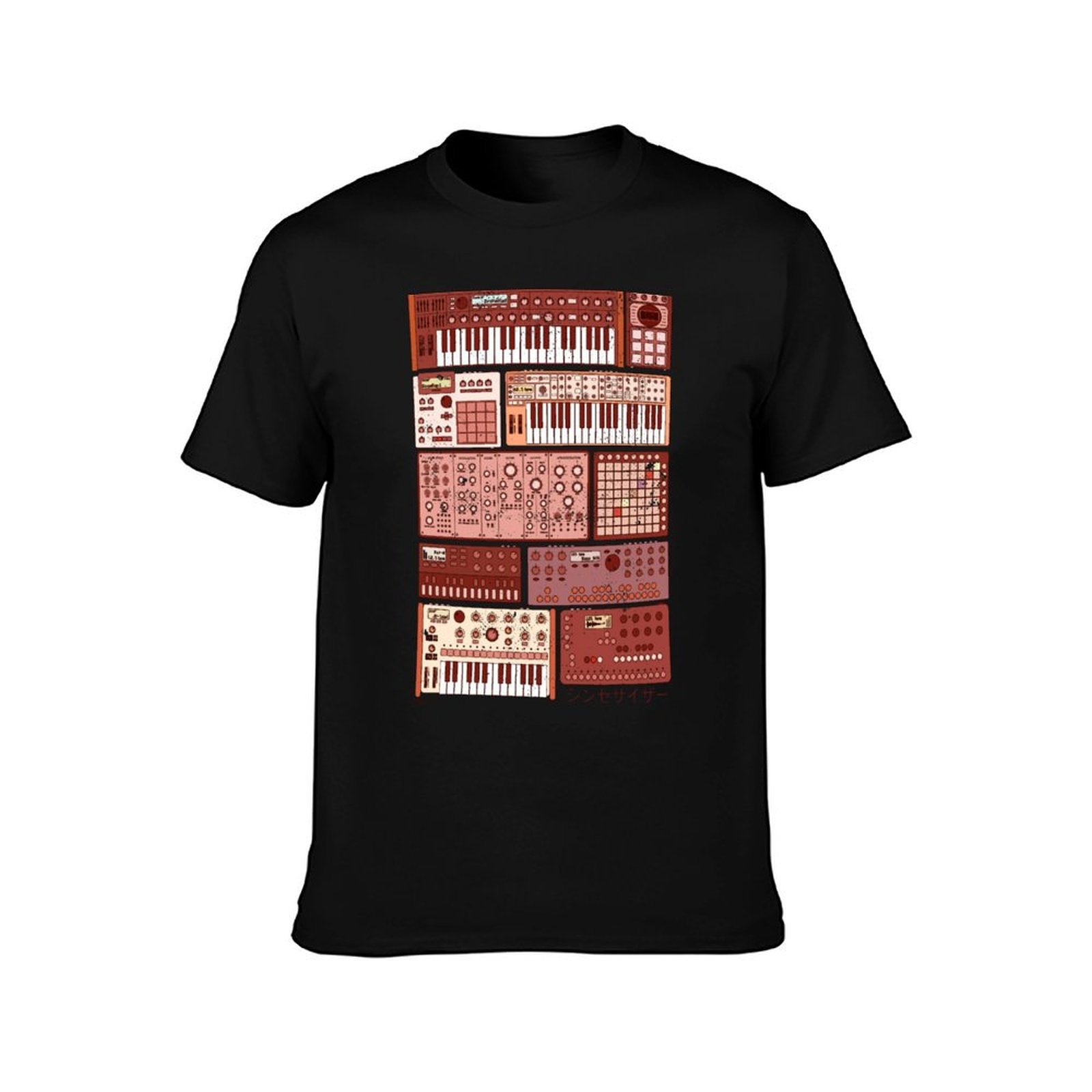 シンセサイザーと電子楽器用Tシャツ 汚れにくいカジュアルTシ - Musical Instrument Synthesizer のレビューと価格