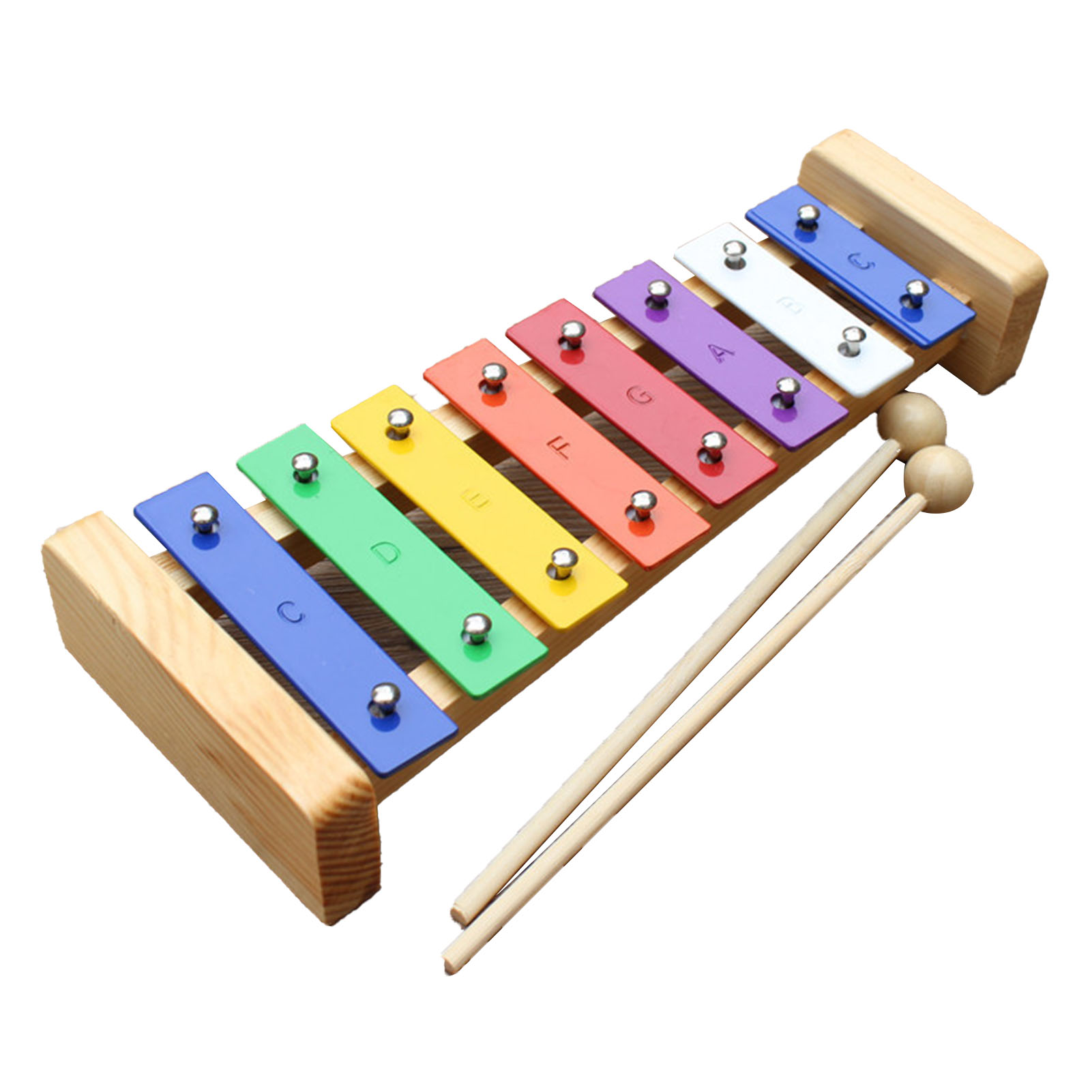 8 ノート木琴子供のおもちゃ教育開発音楽打楽器アルミプレート - Musical Instrument Xylophone のレビューと価格