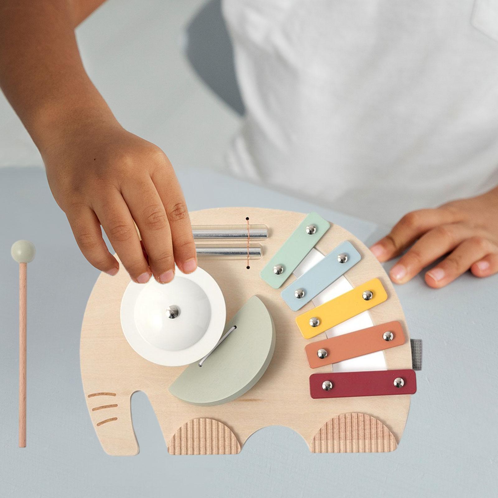 5音木製シロフォンハンドノックピアノおもちゃカラフルな楽器幼 - Musical Instrument Xylophone のレビューと価格