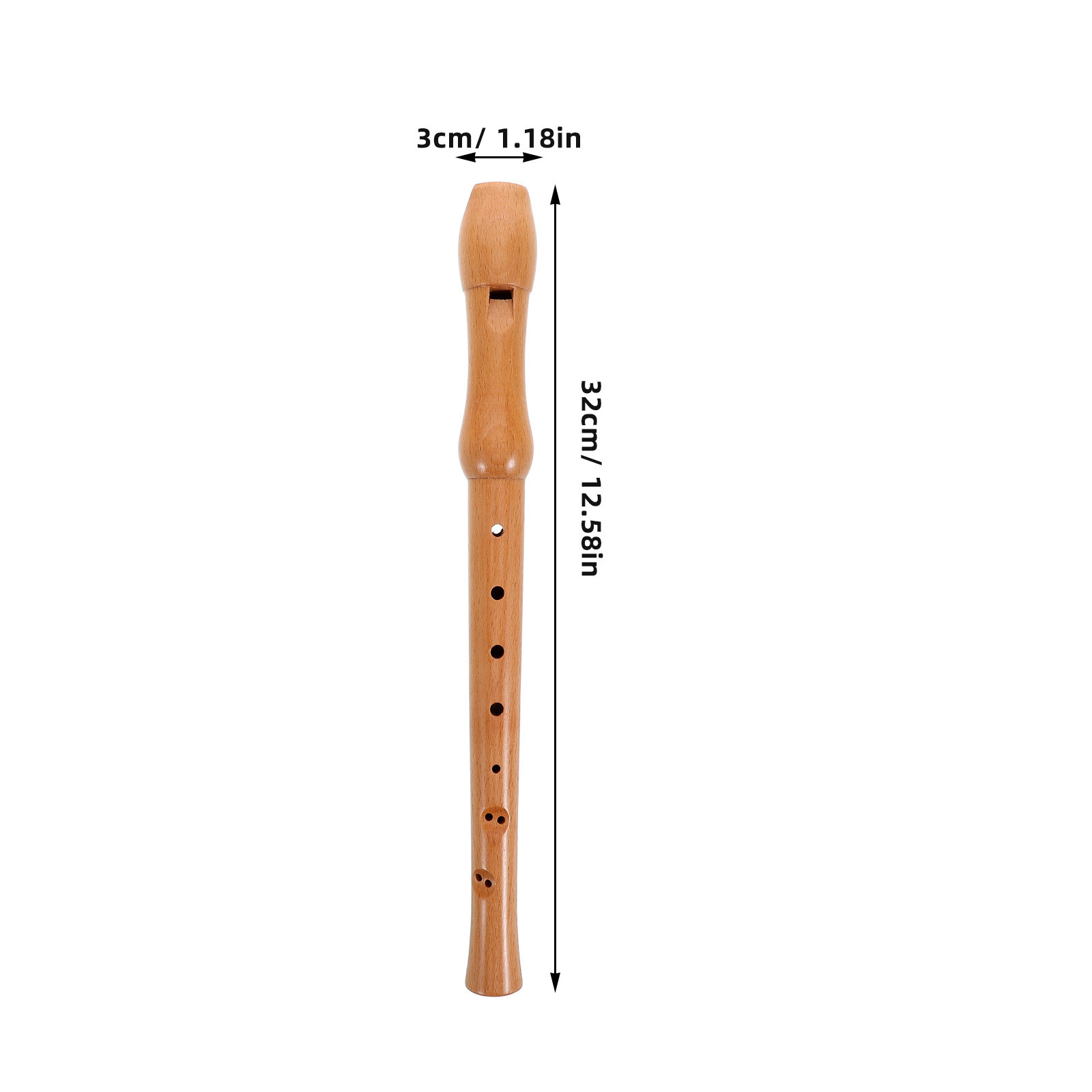 ソプラノリコーダー 木製 8穴 初心者用 楽器 練習用 管楽 - Musical Instrument Recorder のレビューと価格