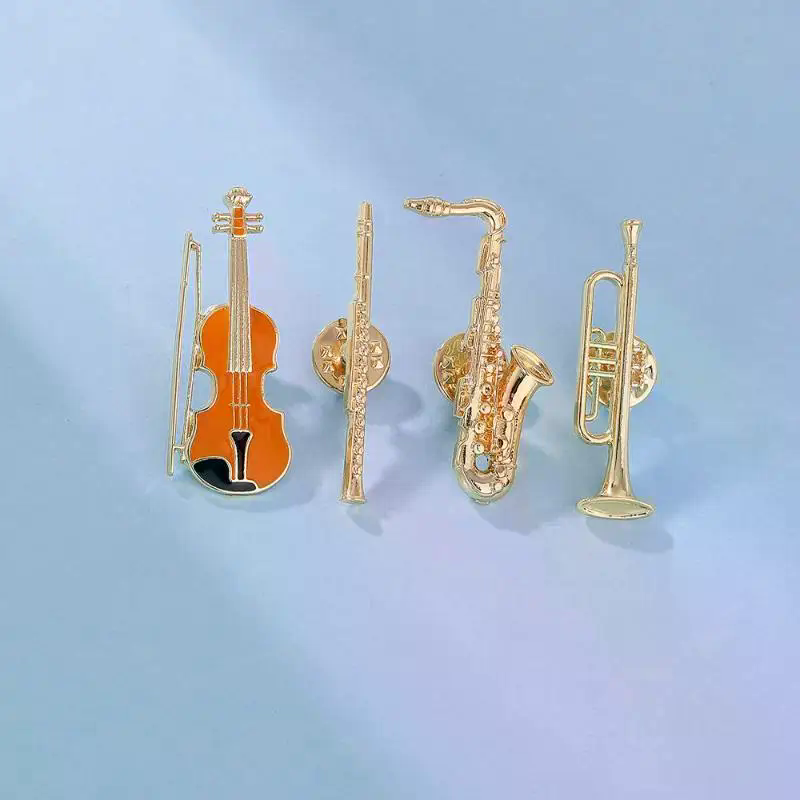 1 個シンフォニーオーケストラバッジ面白い楽器エナメルブロー - Musical Instrument Jewelry のレビューと価格